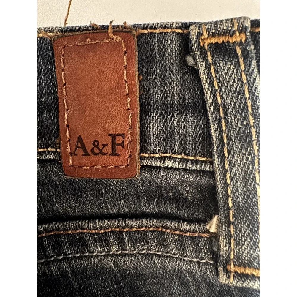 Abercrombie & Fitch Emma Jeans Women's 10R Dark Wash Bootcut Y2K LowRise Vintage